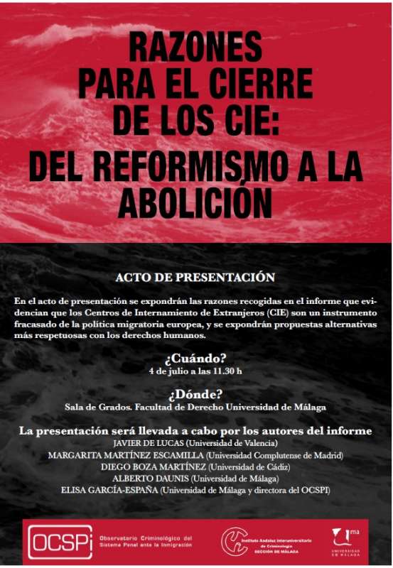 Informe “Razones para el cierre de los CIE: del reformismo a la abolición”